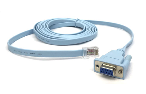 DB9 F to RJ45 Cable Blue 3m